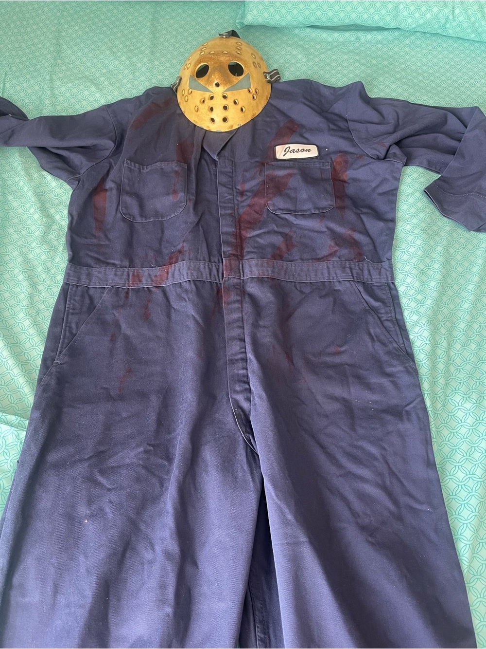 Jason Navy Blue Costume Coverall